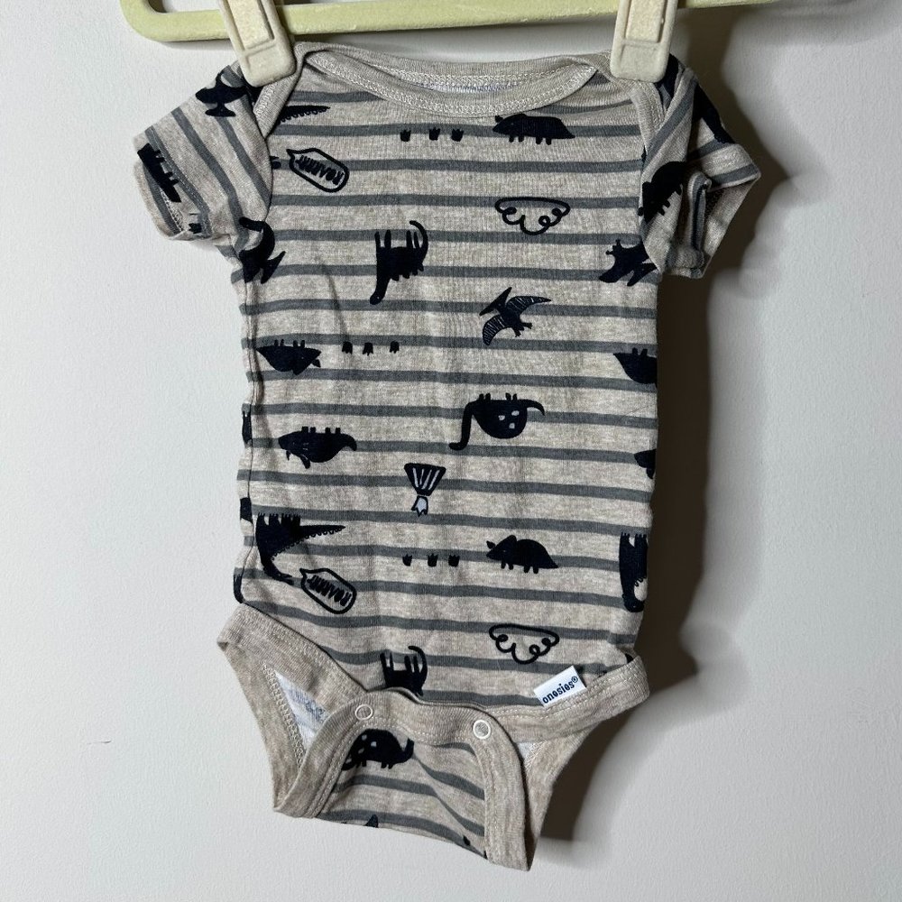 Gerber Organic Cotton Dinosaur Onesie 0-3 Months